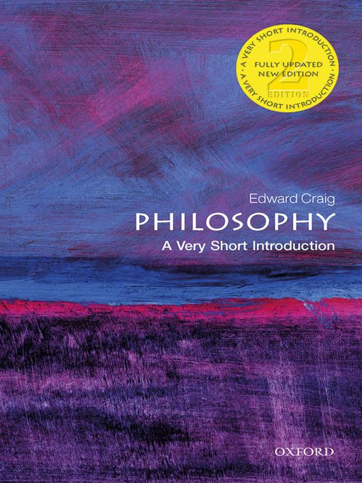 Title details for Philosophy by Edward Craig - Available